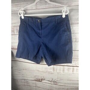 Talbots Women's Blue Girlfriend Chino Shorts Size 10